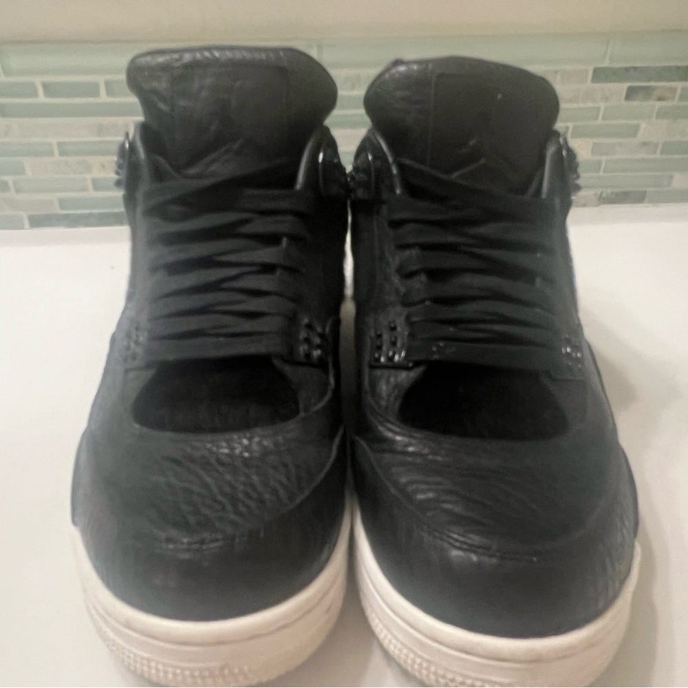 Nike Air Jordanian 4 Retro Pinnacle Black and Pony Hair 2016 size 12